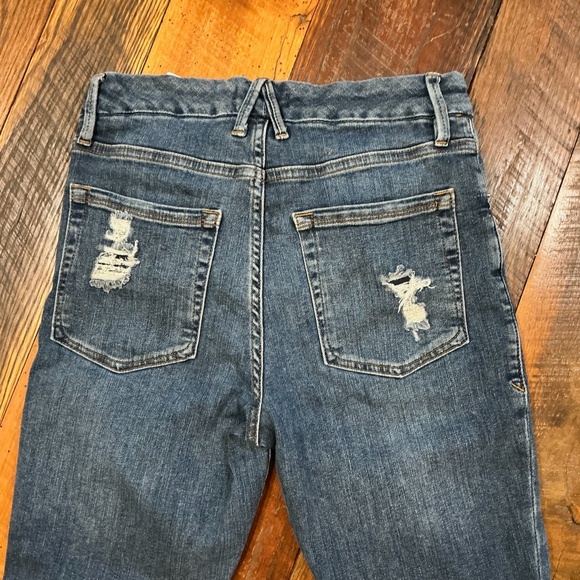 Good American Good Legs Distressed Skinny Jeans Women’s Size 6 / 28 Blue625 - Picture 5 of 8
